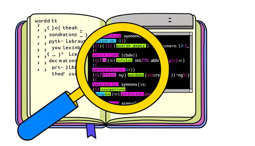 python for extracting synonyms